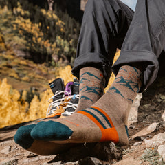 Men's Hike Hike Hut Micro Crew Midweight Hiking Socks-Last Chance